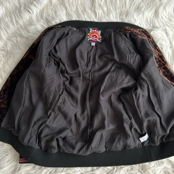 Johnny Was Junia velvet Quilted Bomber Jacket Size XS - Picture 8 of 13